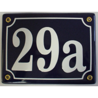 Huisnummer bord 'extra 3' 17x13 cm